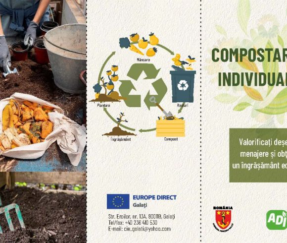 Materiale informative privind compostarea individuala a biodeseurilor menajere